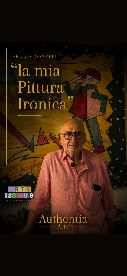 Bruno Donzelli, la mia Pittura Ironica. Copertina del reel.
